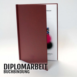 Diplomarbeit Hardcover Buchdeckel unbedruckt