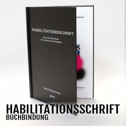 Habilitationsschrift Hardcover drucken